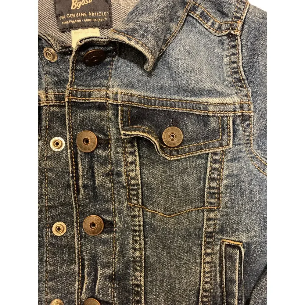 OshKosh B’gosh Classic Denim Jean Jacket Toddler Size 3T Excellent